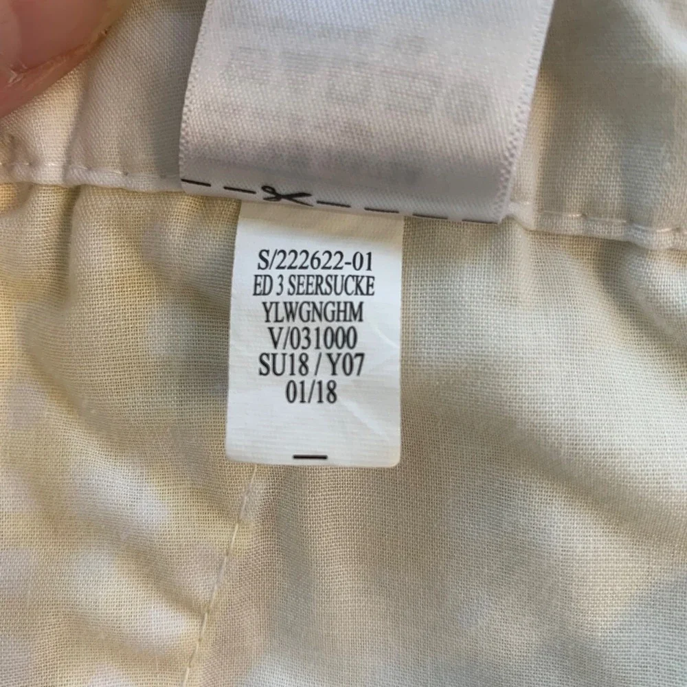 Old Navy Yellow Gingham Seersucker Everyday Shorts Size‎ 8 Women's Preppy Summer